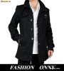 Palton brabtesc casual B108 Negru