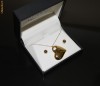 !!! PANDATIV INIMA CERCEI LANTISOR ARGINT 925 PLACATE CU AUR 18KT!!!