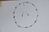 Martisor set colier si cercei aventurin,magnezit, pirita