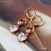 CERCEI deosebiti FILATI in AUR ROZ de 14k cu model INIMI cu pietre Swarovski ce stralucesc INCREDIBIL! Model superb! Cadou ideal! CERCEI deosebiti FILATI in AUR ROZ de 14k cu model INIMI cu pietre Swarovski ce stralucesc INCREDIBIL! Model superb! Cadou ideal!