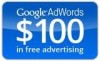 $100 Google Adwords Voucher - Credit - Coupon Promotional