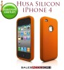 OFERTA! HUSA ORANGE SILICON IPHONE 4S IPHONE 4 - TRANSPORT GRATUIT