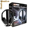 CASTI WIRELESS 5 IN 1 CU MICROFON SI RADIO FM