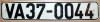 Numar de inmatriculare (placa, placuta) vechi Est German - DDR-ist. - De Armata -