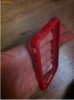 bumper iPhone 4 4g rosu cu BUTOANE METALICE