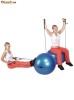 Minge aerobic 55cm cu corzi elastice