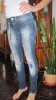 Blugi skinny taiati/rupti Bershka mar. 34