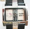 Ceas negru HelloKitty cu strasuri >DEOSEBIT