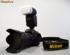 vand Nikon D80 cu obicective, blitz si trepied