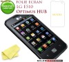 2X FOLIE ECRAN LG E510 OPTIMUS HUB (SET DE 2 BUC) - TRANSPORT GRATUIT!