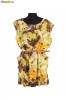 Bluza lunga si curea 21090 la_Bluza 21090 maro si galben_me - maro cu galben