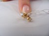 Cercei STUD aur 14K ornati cu 2 BRILIANTE de cate 0.16 carate !!!