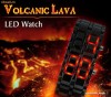 CEAS Lava Iron Samurai Sport Fashion ,negru cu LED rosu , tip bratara (latime 2.5cm) , Unisex
