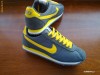 NIKE CORTEZ  DIN PANZA  MODEL NOU GRI CU GALBEN