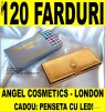 ANGEL LONDON 120 Culori SIDEFATE + MATE + CADOU PENSETA CU LED Trusa De Machiaj Farduri Pleoape Profesionala make-up pentru pensule fraulein 88 96 168