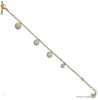 Bratara Swarovski aurie cu 4 sfere
