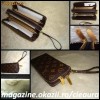 PORTOFEL / BORSETA cu MANER UNISEX firma LOUIS VUITTON MONOGRAM 17 COMPARTIMENTE