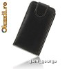 Husa toc HTC WILDFIRE SPECIALA FLIP (cu clapeta) SI INCHIDERE MAGNETICA (pe spatele husei are locase speciale pentru camera, blitz si microfon ETC)