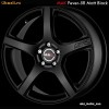 Jante aliaj: MAK FEVER-5R MATT BLACK 4X100 R16 (pentru Opel Astra G 1998-2003) - set 4 bucati - super pret NOI GARANTIE