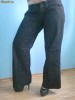 Blugi negri evazati/Pantalon bleumarin evazat