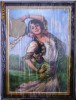 Vind tablou portret tiganca dansatoare cu tamburina