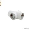 Stecher cu protectie, triplu stecher forma T Sal Home TPF-16
