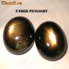 Pereche pentru cercei de safire caboson STELATE natural din Tailanda! negre cu stea aurie!!! mari de 6.09 ct!!!