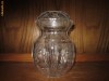 Bomboniera de cristal transparent cu capac