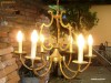 Superb candelabru de bronz masiv cu 6 brate