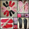 SLAPI / PAPUCI de DAMA PLAJA / PISCINA firma logo CHANEL SILICON/ CAUCIUC/ PLASTIC ORIGINALI ROZ, NEGRI, ROSII