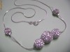 LANT ARGINT MODEL BILE CRISTALE SWAROVSKI ALBE LANT ARGINT MODEL BILE CRISTALE SWAROVSKI ALBE
