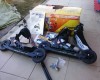 role skike  ajustabile pana la mar.45 cu camere si frana incluse bete si ghete