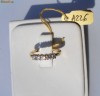 Verigheta aur 14K, 2.5g, cu 5 BRILIANTE de cate 0.10ct !!