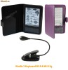 HUSA KINDLE 3 KEYBOARD (WI-FI si 3G) MOV, NEGRU + LAMPA LED DE CITIT CU BRAT FLEXIBIL - CALITATE DEOSEBITA