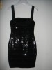 ROCHIE  HERVE  LEGER  BLACK CU PAIETE