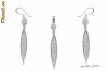 Set Pandantiv si Cercei Argint cu Cristale Swarovski (3T011)