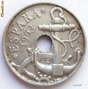 SPANIA , 50 CENTIMOS 1963 , ANCORA.