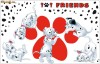 Napron Plastic 29x44cm 101 DALMATIENI