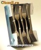 Furculite din material plastic metalizate set 10buc