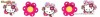Banner stegulete floare 20cmx4m HELLO KITTY BAMBOO