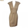 ROCHIE GUCCI ORIGINALA,MUST HAVE, BODYCON, MARON CIOCOLATA,CUREA BAMBUS NATURAL