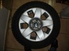 Vand jante aliaj pe 17 BMW cu cauciucuri de iarna 225x60x17 + capace plastic