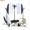 Vand blitz studio transportabil lumini studio - kit 3 lumini x 3 softbox+snoot+accesorii