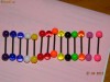 piercing limba colorat