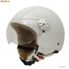 CASCA PIELE ALBA - MT Helmets RETRO - Leather white