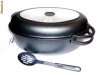 Oala pentru cuptor cu ceramica neagra cu capac Bohmann BH - 6238CRM - 8 L