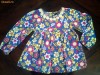 Camasa tip tunica panza cu flori, George, fete 3-4 ani/ 98-104 cm