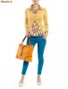 Cardigan TinaR Basic W Mustar
