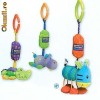 Nuby set jucarii Safary: zebra, crocodil, hipo