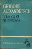 Anticariat Ion Andrei - Versuri si proza- Alexandrescu - Autor : Grigore Alexandru - 83969